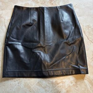Wilfred free faux leather mini skirt